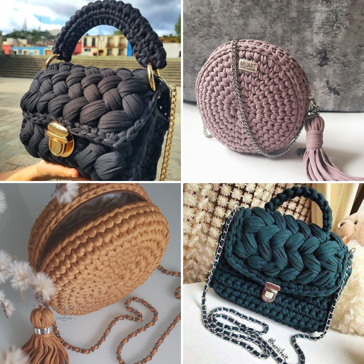 Bolso premium tejido a mano